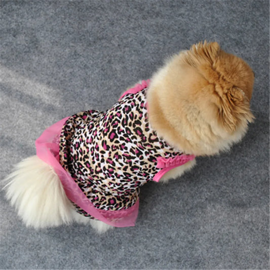 Vestido Leopardo Fofo Leleo Pets