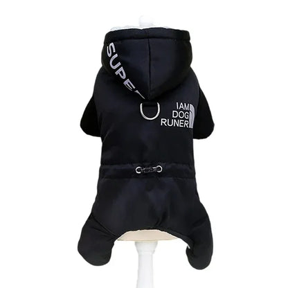 Roupas de inverno para cães de estimação, jaqueta superquente, casaco de algodão grosso, à prova d'água Leleo Pets