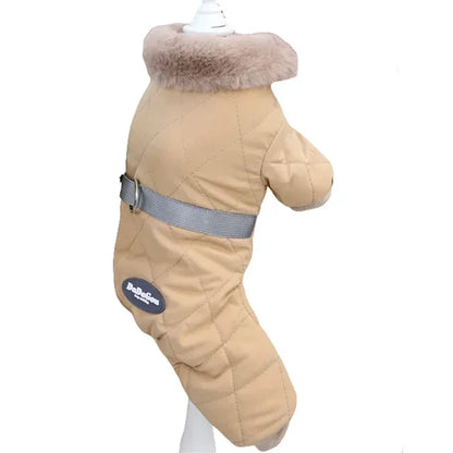 Roupas de inverno para cães de estimação, jaqueta superquente, casaco de algodão grosso, à prova d'água Leleo Pets
