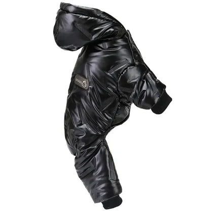 Roupas de inverno para cães de estimação, jaqueta superquente, casaco de algodão grosso, à prova d'água Leleo Pets