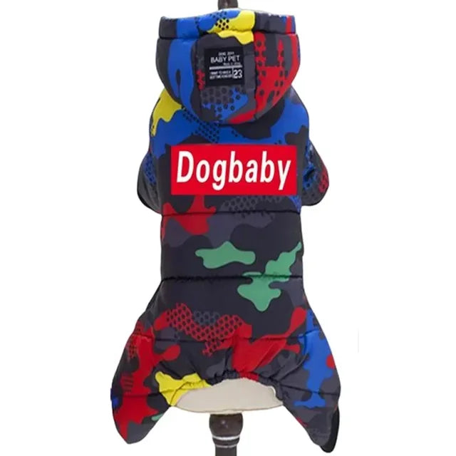 Roupas de inverno para cães de estimação, jaqueta superquente, casaco de algodão grosso, à prova d'água Leleo Pets