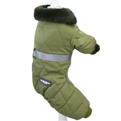 Roupas de inverno para cães de estimação, jaqueta superquente, casaco de algodão grosso, à prova d'água Leleo Pets