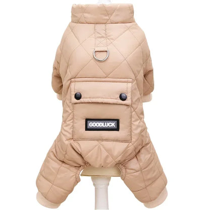 Roupas de inverno para cães de estimação, jaqueta superquente, casaco de algodão grosso, à prova d'água Leleo Pets