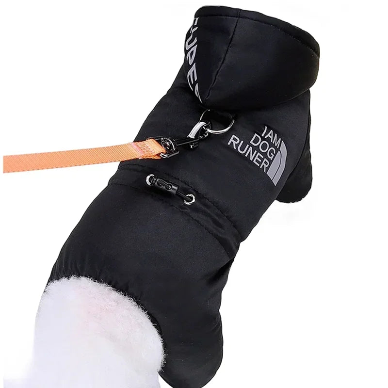 Roupas de inverno para cães de estimação, jaqueta superquente, casaco de algodão grosso, à prova d'água Leleo Pets