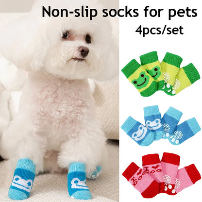 Botinha meia fofa colorida anti derrapante Leleo Pets