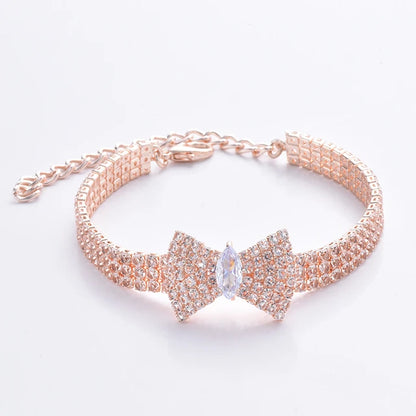 Colar diamente pura elegância gravatinha para seu cachorrino(a) Leleo Pets