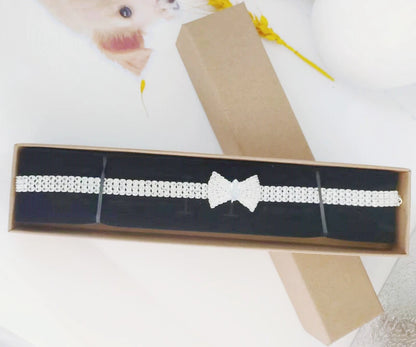 Colar diamente pura elegância gravatinha para seu cachorrino(a) Leleo Pets
