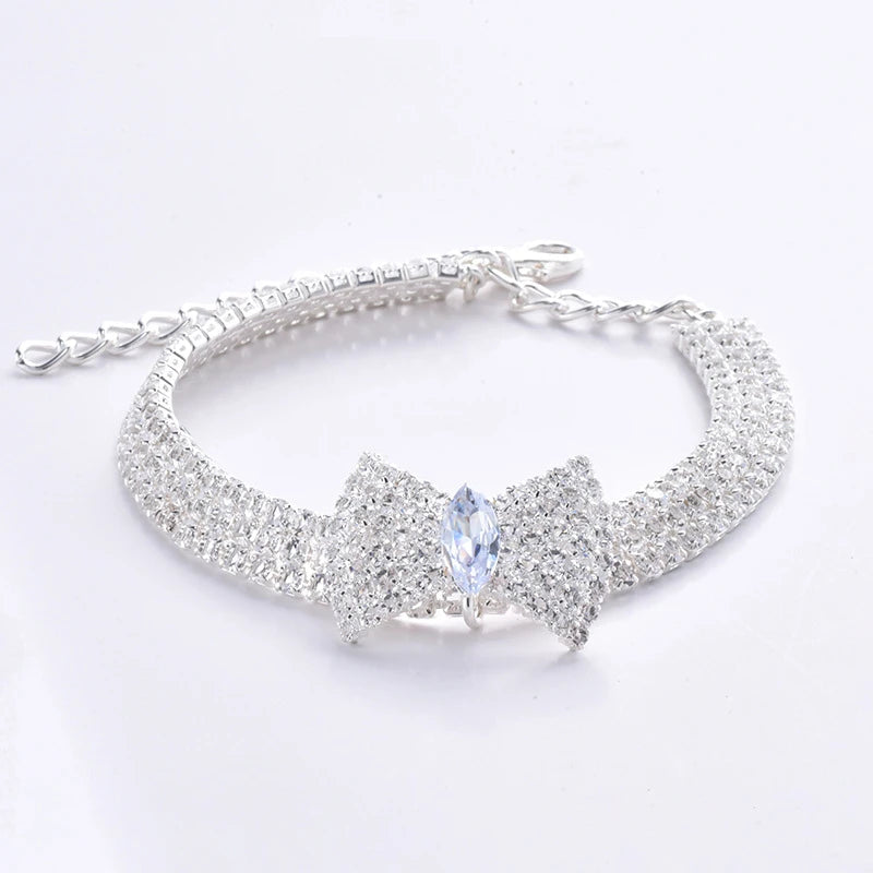 Colar diamente pura elegância gravatinha para seu cachorrino(a) Leleo Pets
