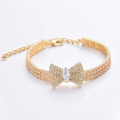 Colar diamente pura elegância gravatinha para seu cachorrino(a) Leleo Pets