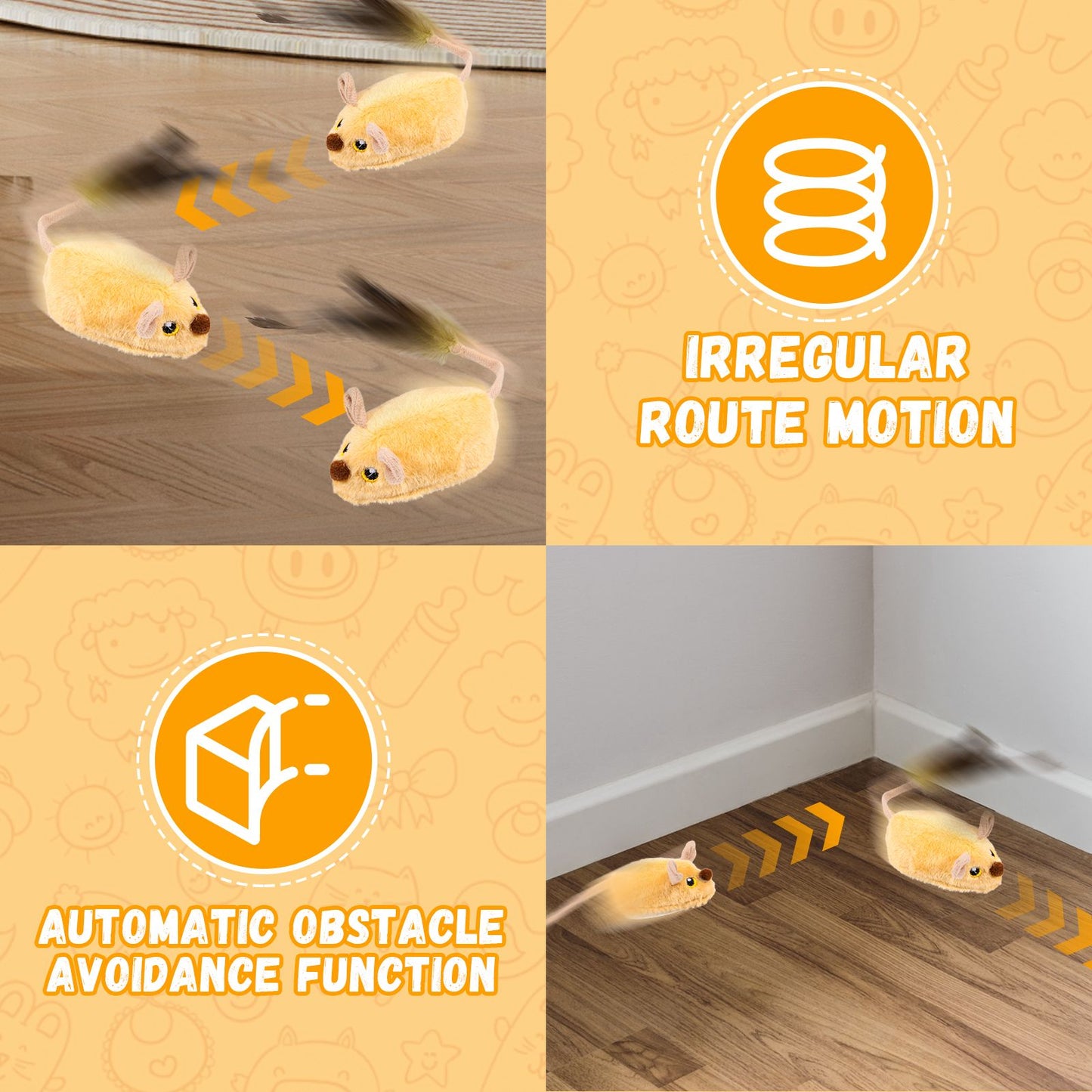 Controle - Gato mouse interativo brinquedo - Leleo Pets