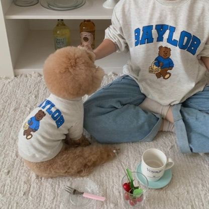 Kit 2 moletons Baylor (para você e seu pet) estiloso e de luxo - Leleo Pets