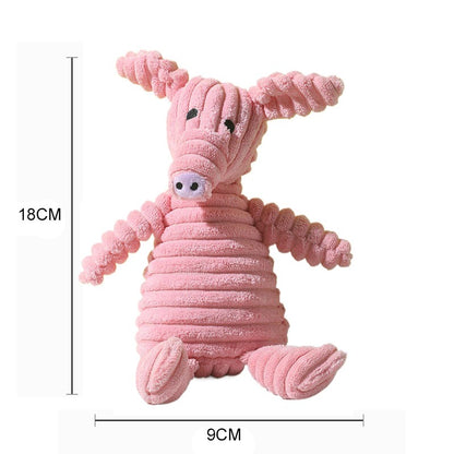 Brinquedo de pelúcia com som fofinho e macio resistente à mordida - Leleo Pets