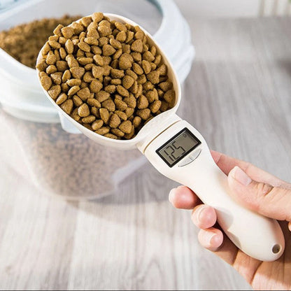 Colher digital medidor dosador balança de comida eletrônica com display LED - Leleo Pets