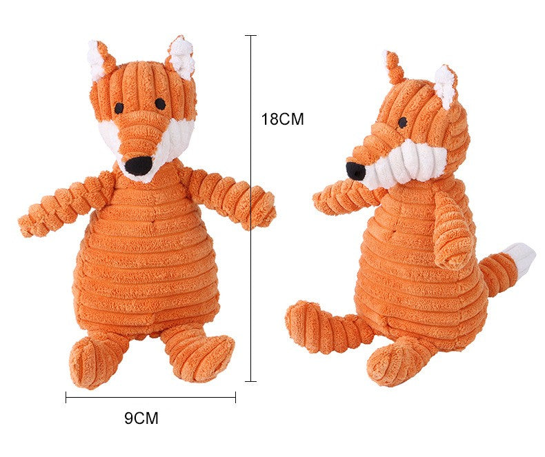 Brinquedo de pelúcia com som fofinho e macio resistente à mordida - Leleo Pets