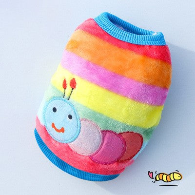 Roupinha fofa inverno para cães pequenos e gatos Leleo Pets