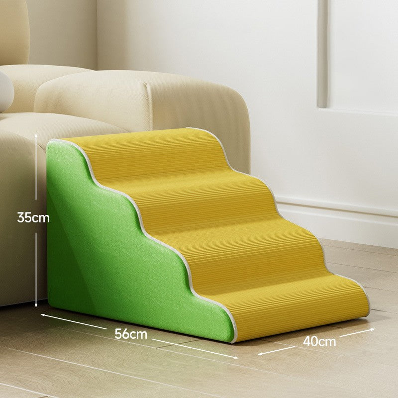 Escada rampa 3 a 4 andares prática e eficiente - Leleo Pets