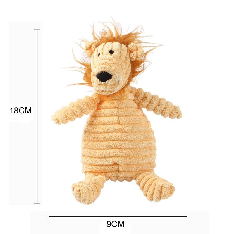 Brinquedo de pelúcia com som fofinho e macio resistente à mordida - Leleo Pets