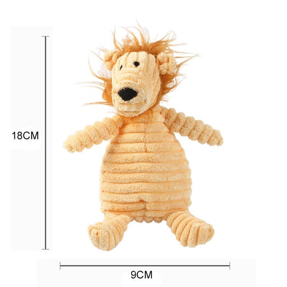 Brinquedo de pelúcia com som fofinho e macio resistente à mordida - Leleo Pets