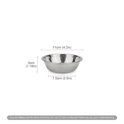 Tigela de aço inoxidável para alimentação - Leleo Pets