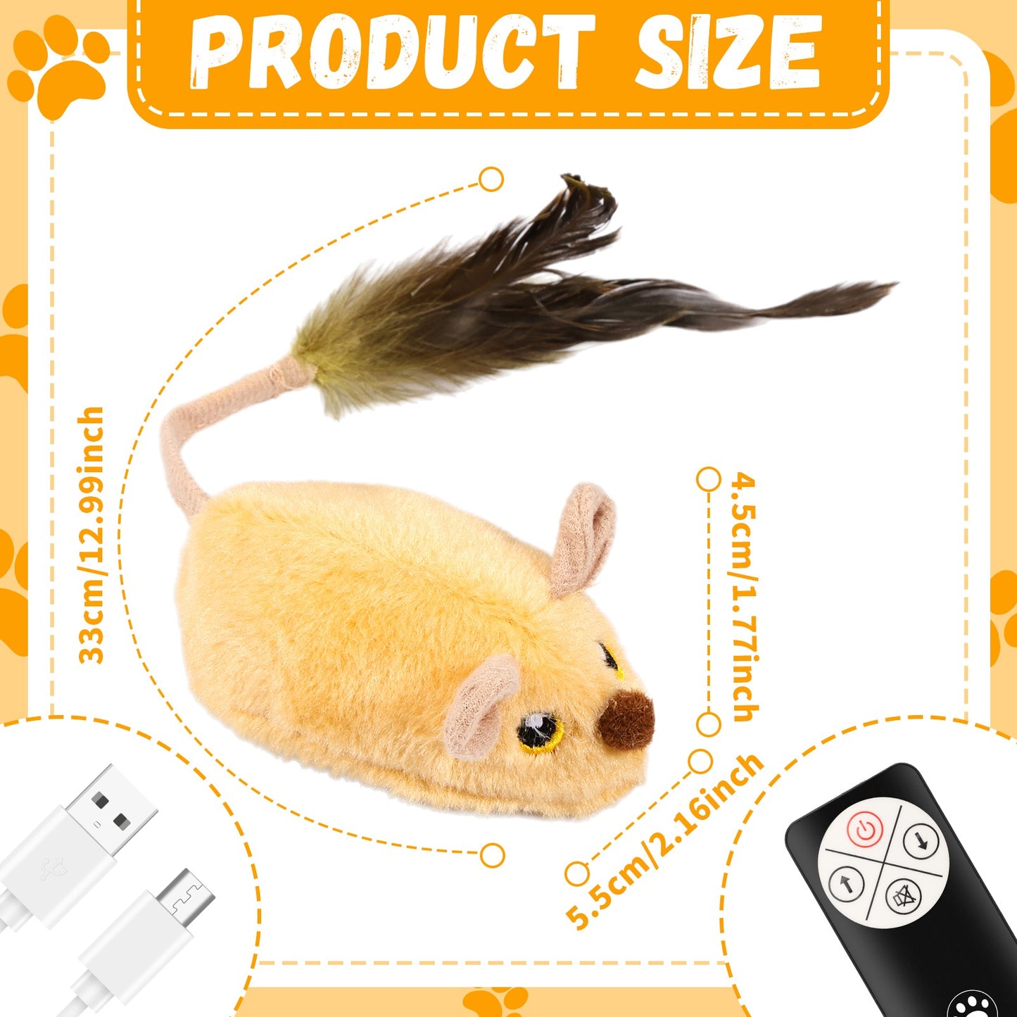 Controle - Gato mouse interativo brinquedo - Leleo Pets