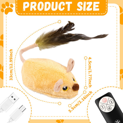 Controle - Gato mouse interativo brinquedo - Leleo Pets