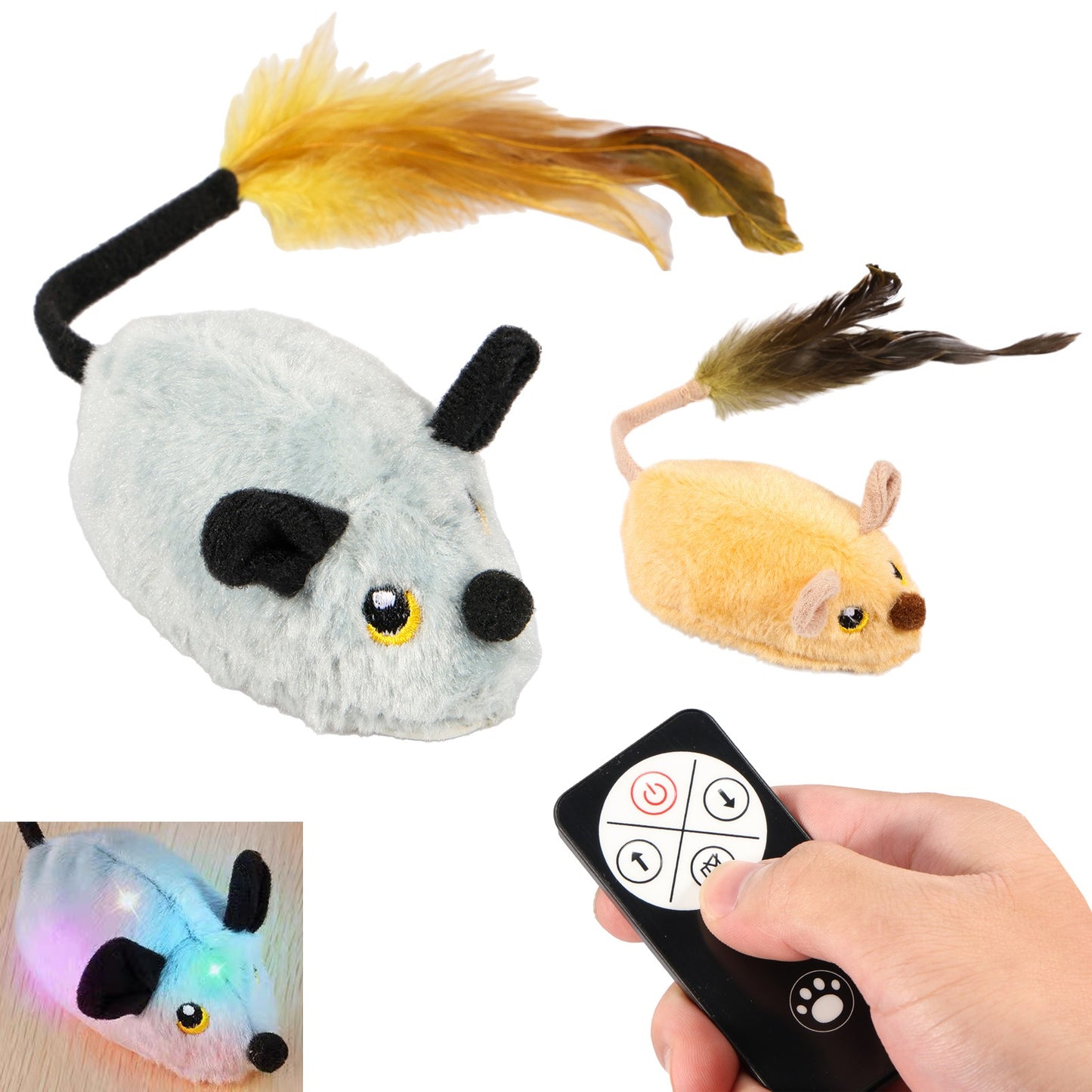 Controle - Gato mouse interativo brinquedo - Leleo Pets