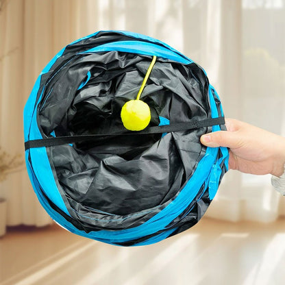 Brinquedo três maneiras de jogar - túnel cubos desmontáveis - Leleo Pets