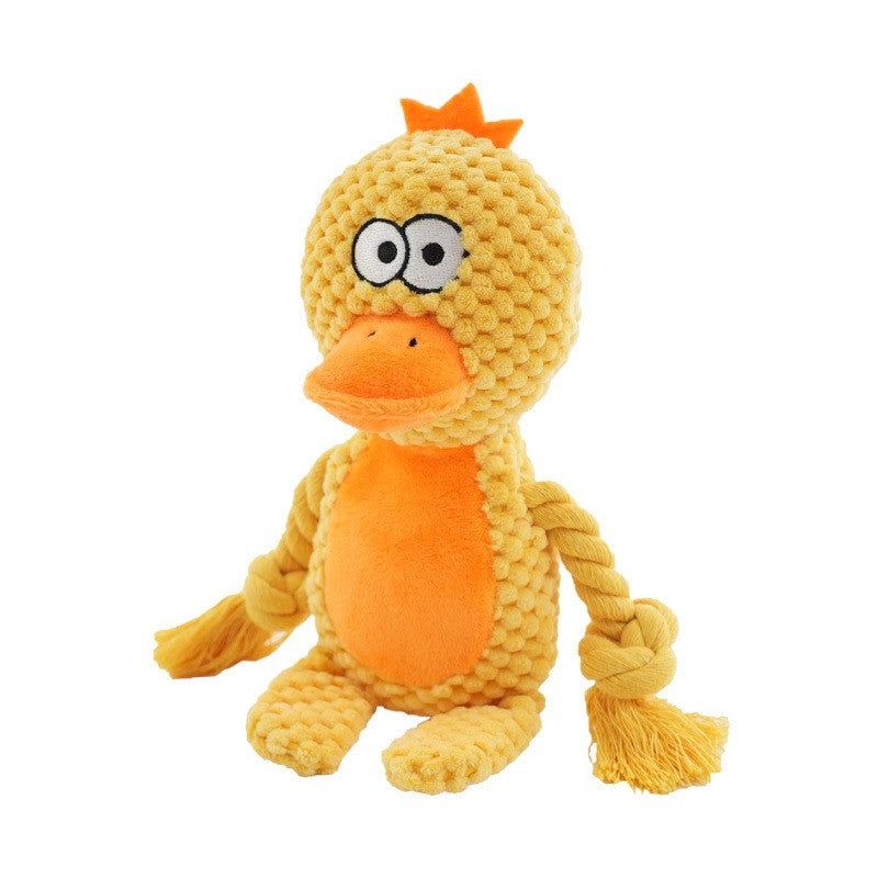 Brinquedo pelúcia indestrutível para mastigar com som estridente - Leleo Pets