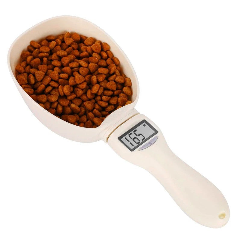 Colher digital medidor dosador balança de comida eletrônica com display LED - Leleo Pets