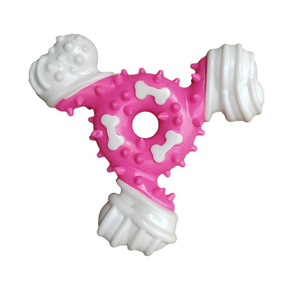 Brinquedo mordedor de osso de nylon revestido de TPR - Leleo Pets