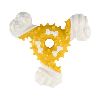 Brinquedo mordedor de osso de nylon revestido de TPR - Leleo Pets