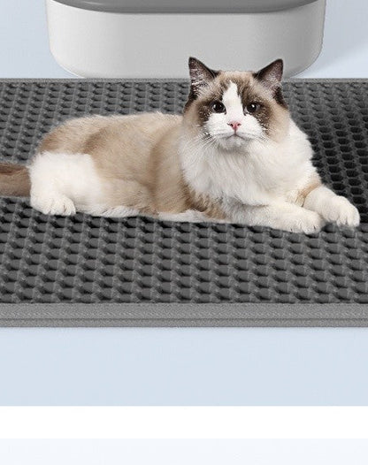 Tapete de areia de diversos tamanhos para caixa de areia à prova d'água camada dupla antiderrapante - Leleo Pets