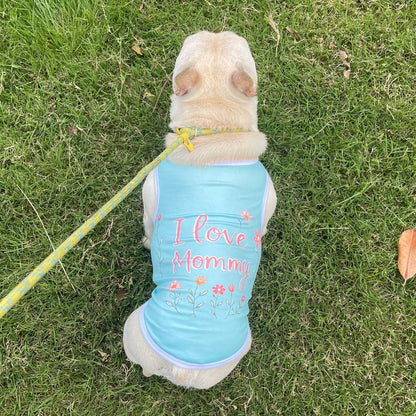 Coletinho regata com diversas estampas de amor e carinho a escolha - Leleo Pets