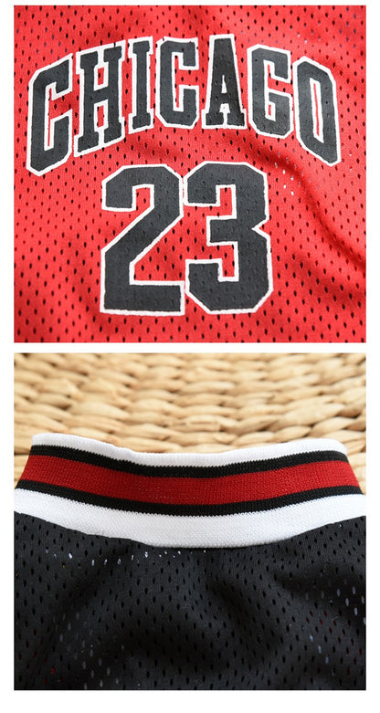 Camiseta respirável de basquete Chicago de alta qualidade para verão - Leleo Pets